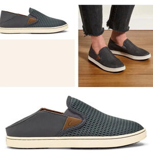 OluKai Pehuea Slip On Shoes Sneakers Backless Multi-Way Dark Grey Size 10 Womens